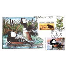 #OK11 Oklahoma 1990 Duck Milford FDC