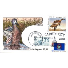 #MI16 Michigan 1991 Duck Milford FDC