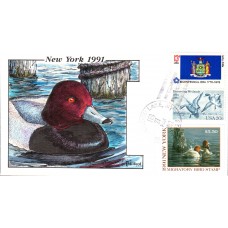 #NY7 New York 1991 Duck Milford FDC