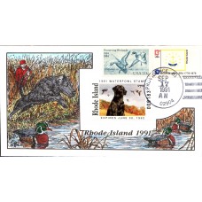 #RI3 Rhode Island 1991 Duck Milford FDC