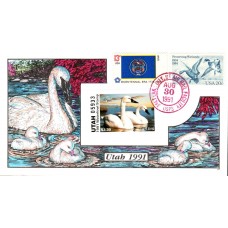 #UT6 Utah 1991 Duck Milford FDC