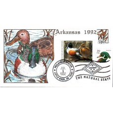 #AR12 Arkansas 1992 Duck Milford FDC