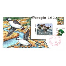 #GA8 Georgia 1992 Duck Milford FDC