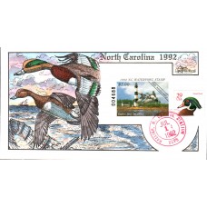 #NC10 North Carolina 1992 Duck Milford FDC