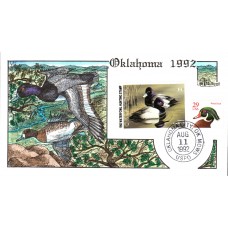 #OK13 Oklahoma 1992 Duck Milford FDC