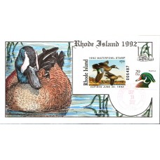 #RI4 Rhode Island 1992 Duck Milford FDC