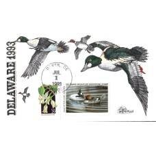 #DE14 Delaware 1993 Duck Milford FDC