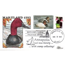 #MD20 Maryland 1993 Duck Milford FDC