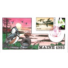 #ME10 Maine 1993 Duck Milford FDC