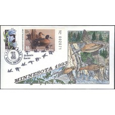 #MN17 Minnesota 1993 Duck Milford FDC