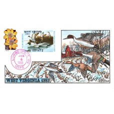 #WV7 West Virginia 1993 Duck Milford FDC