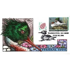 #RW61 Red-Breasted Merganser 1994 Duck Milford FDC