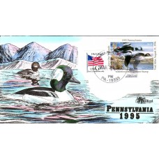 #PA13 Pennsylvania 1995 Duck Milford FDC