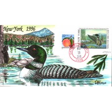 #NY12 New York 1996 Duck Milford FDC