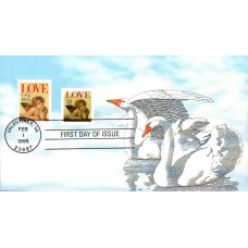 #2948-49 Love - Cherub Montgomery FDC