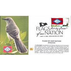 #4278 FOON: Arkansas Flag MPG FDC