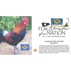 #4282 FOON: Delaware Flag MPG FDC