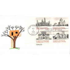 #1838-41 American Architecture Murry FDC