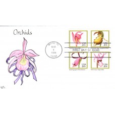 #2076-79 Orchids Murry FDC