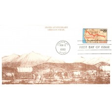 #2747 Oregon Trail Mystic FDC