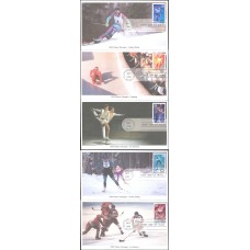 #2807-11 Winter Olympics Mystic FDC Set