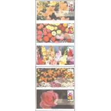 #2829-33 Summer Garden Flowers Mystic FDC Set