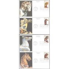 #2976-79 Carousel Horses Mystic FDC Set