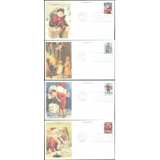 #3004-07 Santa and Children Mystic FDC Set