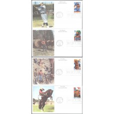 #3083-86 Folk Heroes Mystic FDC Set