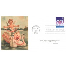 #3123 Love - Swans Mystic FDC