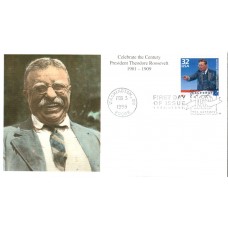 #3182b Theodore Roosevelt Mystic FDC