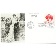 #3182m Gibson Girl Mystic FDC