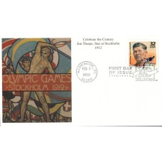 #3183g Jim Thorpe Mystic FDC