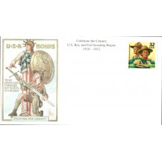 #3183j Boy / Girl Scouts Mystic FDC