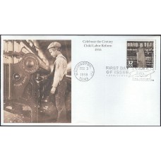 #3183o Child Labor Mystic FDC