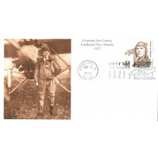 #3184m Lindbergh Flies Atlantic Mystic FDC