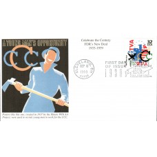 #3185e FDR's New Deal Mystic FDC