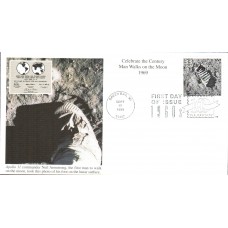 #3188c Man Walks on the Moon Mystic FDC