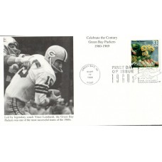 #3188d Green Bay Packers Mystic FDC