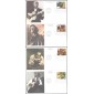 #3212-15 Folk Musicians Mystic FDC Set