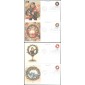 #3249-52 Christmas Wreaths Mystic FDC Set