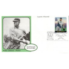 #3408i Walter Johnson Mystic FDC