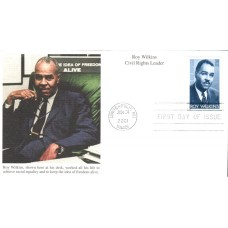 #3501 Roy Wilkins Mystic FDC