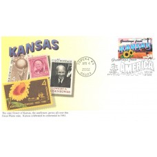 #3576 Greetings From Kansas Mystic FDC