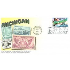 #3582 Greetings From Michigan Mystic FDC