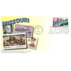 #3585 Greetings From Missouri Mystic FDC