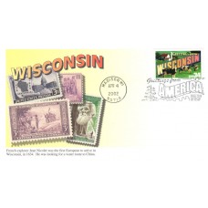 #3609 Greetings From Wisconsin Mystic FDC