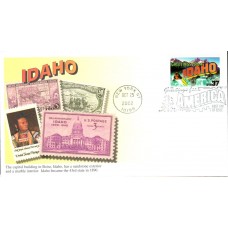 #3707 Greetings From Idaho Mystic FDC