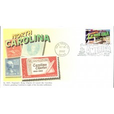 #3728 Greetings From North Carolina Mystic FDC