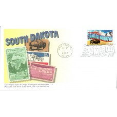 #3736 Greetings From South Dakota Mystic FDC